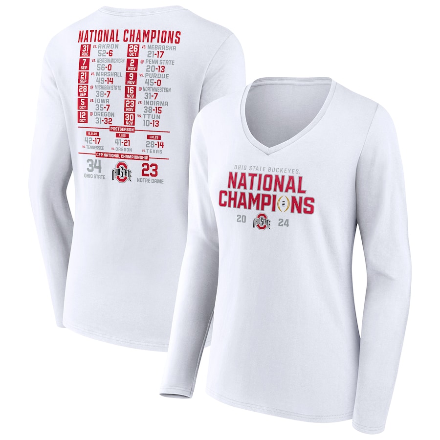 Women's Ohio St. National Champions Tee Shirt - 2024 / 2025